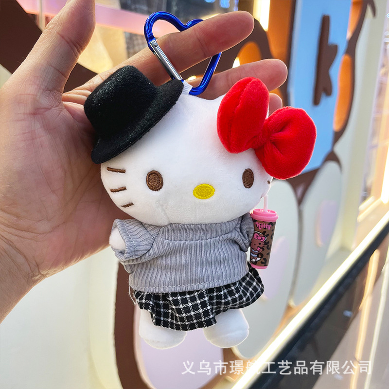 【 Genuine 】 New creative HelloKitty keychain, cute bag pendant, kt doll pic 10