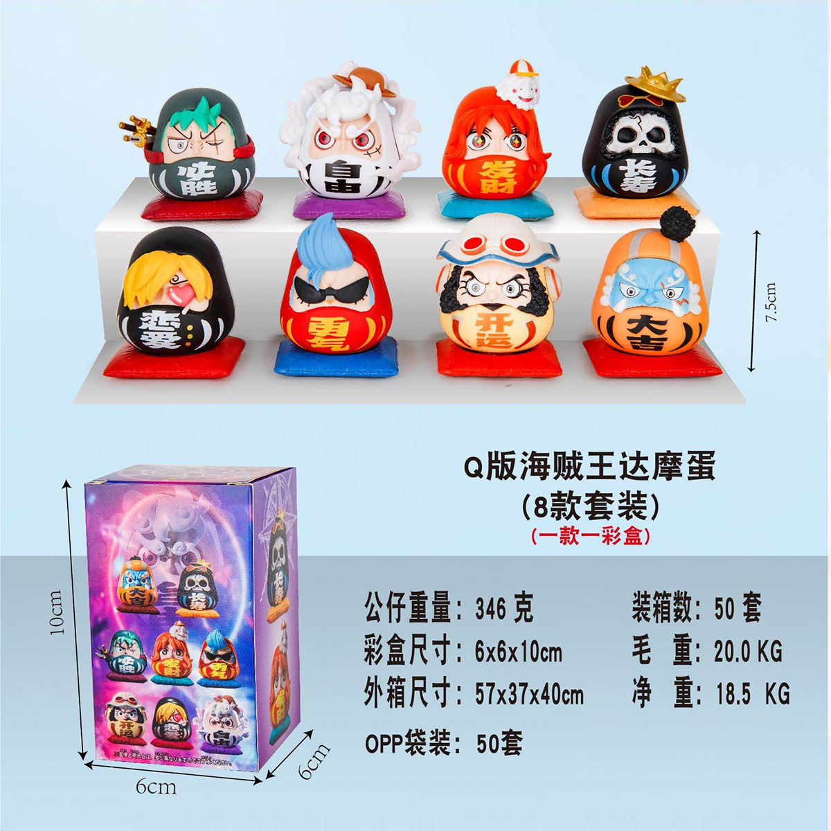 爆款饥饿三人组 航海王潮玩盲盒公仔模型摆件玩具公仔详情11