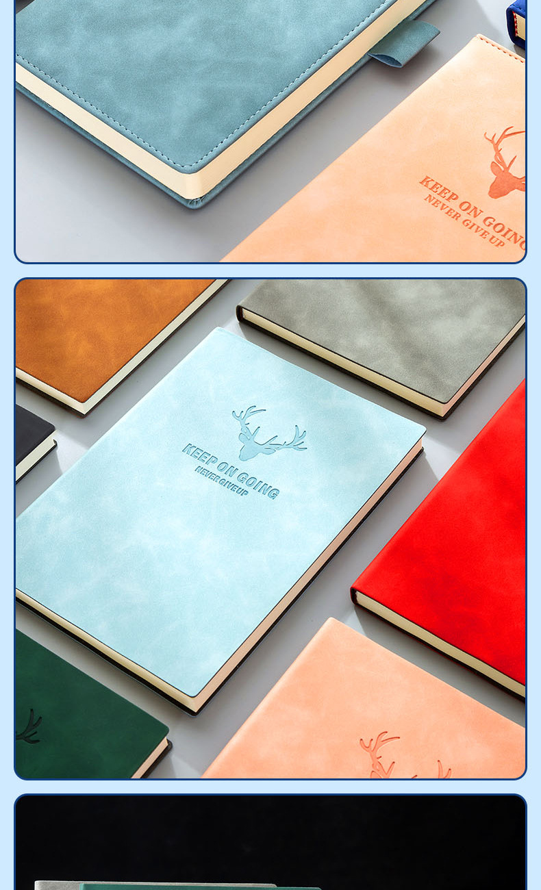 本子高颜值批发a5笔记本定制logo带图案厚日记本定做商务记事本详情10