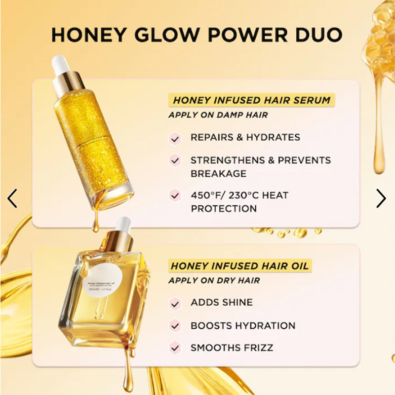 Cross-border bestseller Mini Honey Hair Oil Mini Honey Hair Care Oil Makes hair softer and more lustrous 2 pic 6