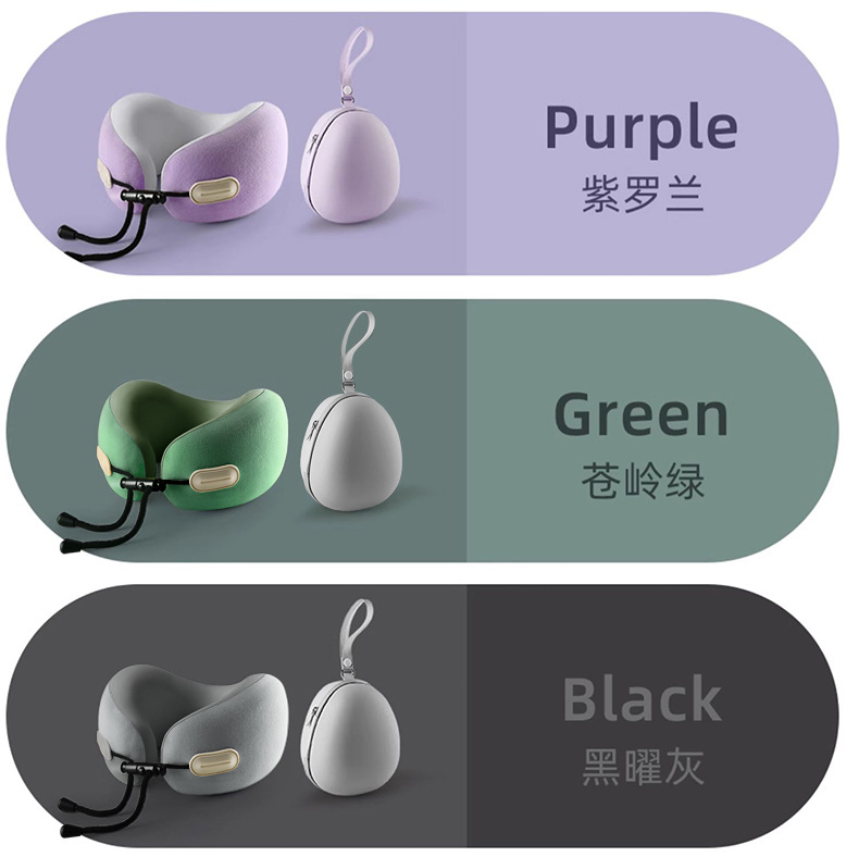 记忆棉u型枕可收纳u形枕颈枕旅行飞机旅行枕头午睡颈椎脖子护颈枕详情22