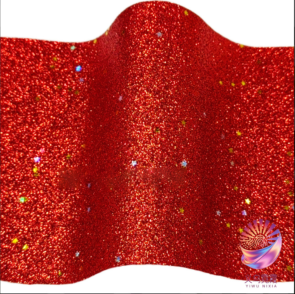 格利特无纺布亮光闪金葱粉地毯墙纸舞台万圣诞节装饰表演服装道具详情19