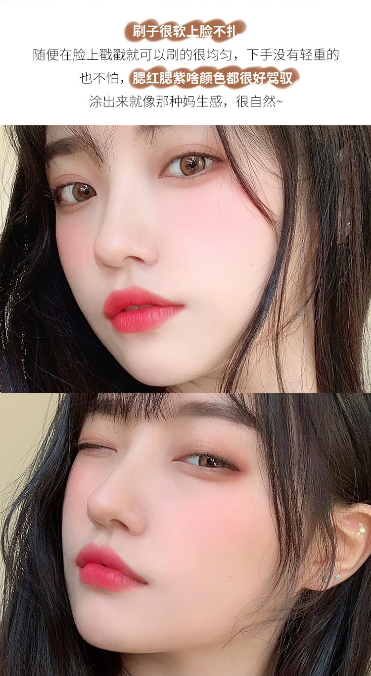 诗美逸多功能点彩腮红刷化妆刷套装专业真毛化妆刷详情17