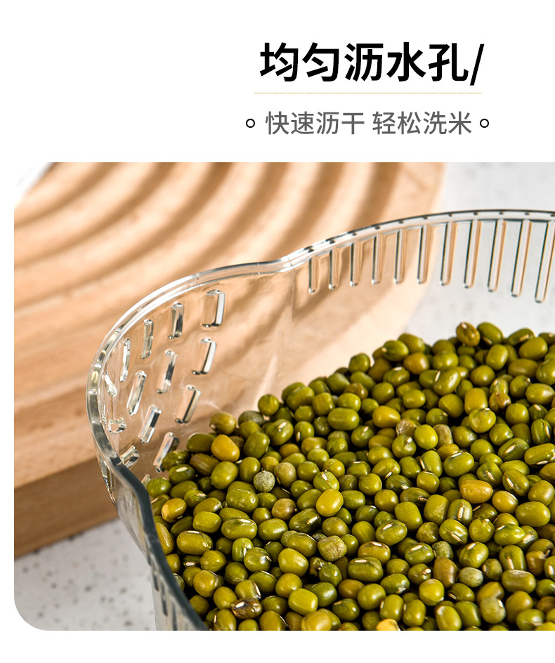 Kitchen classified rotating rice bucket, grain and cereal compartments, press-sealed jar, household moisture-proof and insect-proof plastic rice storage bucket pic 22