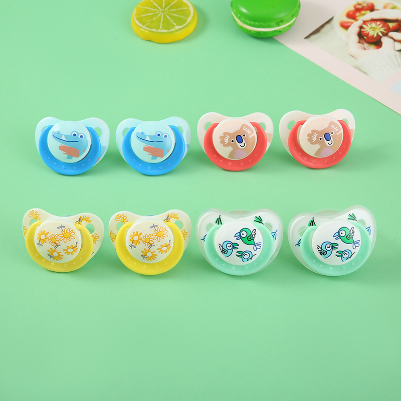 Baby pacifier Silicone lullaby pacifier Super soft imitation breast milk baby products Simulation biting pacifier 1P pic 2