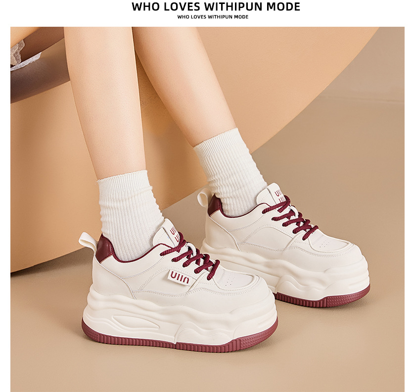 女式休闲单鞋7CM厚底增高小白鞋子女鞋百搭小个子运动休闲板鞋详情9