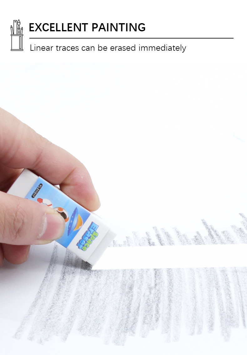 Yalong Cross-border Spcace eraser, high-quantity pencil eraser, classic pencil eraser pic 4