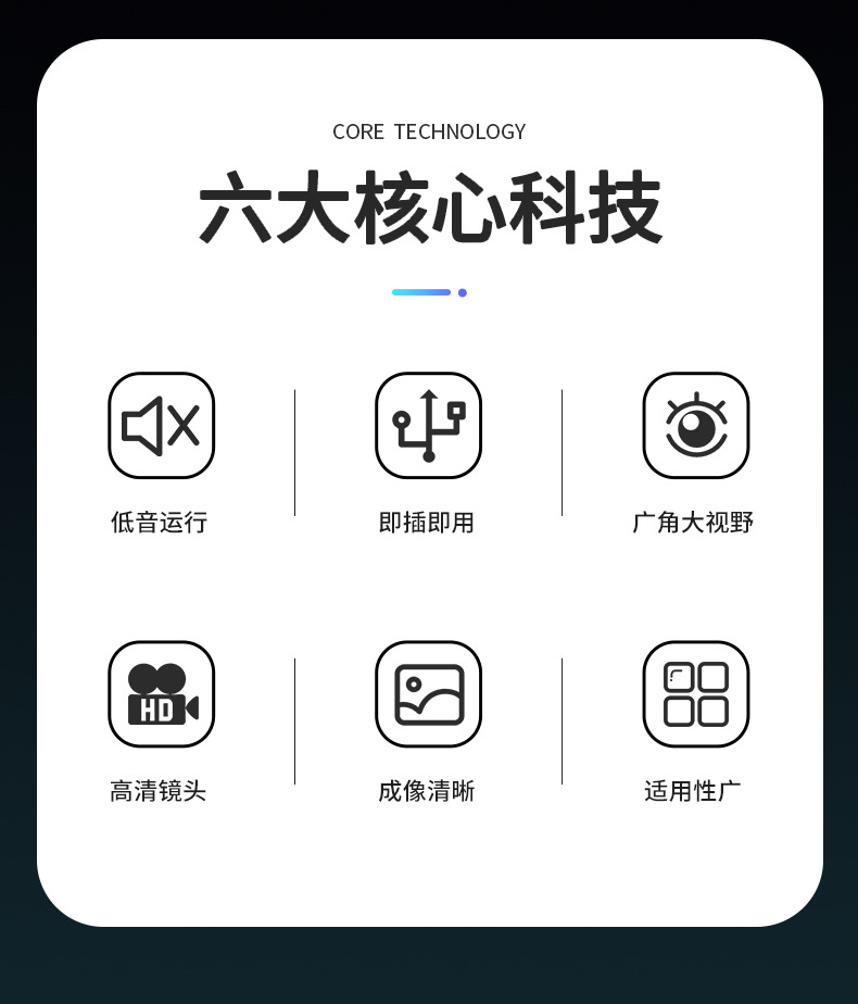 Conference Treasure computer camera, home desktop computer, dedicated live streaming high-definition external laptop camera for online classes pic 2