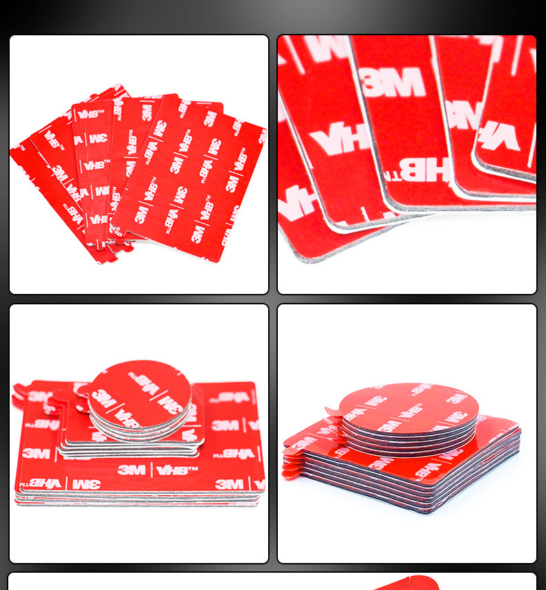 3m双面胶 5952泡棉双面胶车标耐高温高粘无痕胶片模切圆形 3m背胶详情20