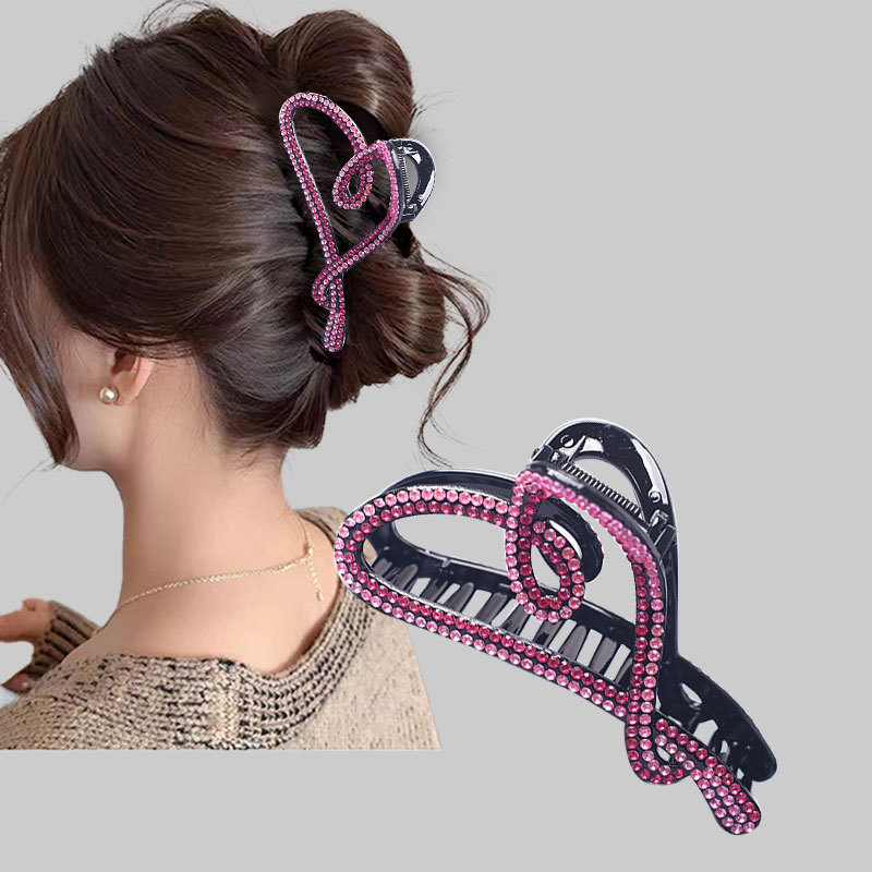 Extra-large size grabber for women, 2025 new style, high-end feel, thick hair at the back of the head, shark clip, hair clip headwear pic 3