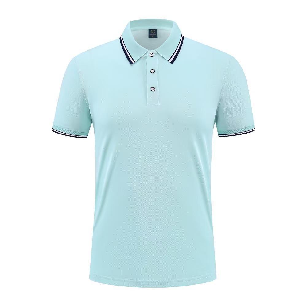77201男士polo衫短袖工作服可换logo夏季多色款男女同款翻领详情3