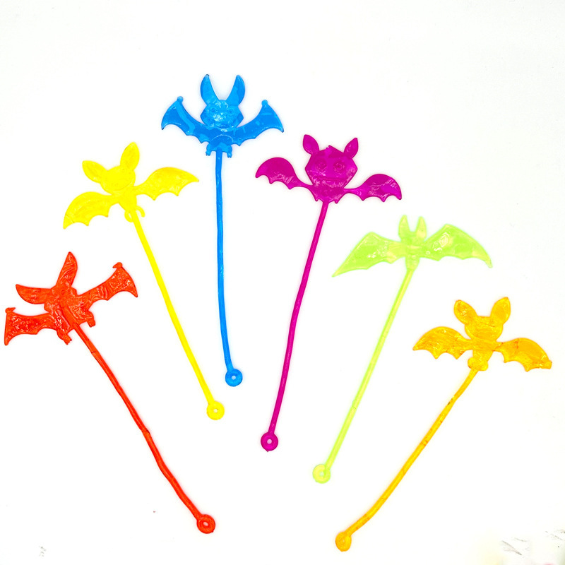 跨境创意弹性手掌蜘蛛网南瓜幽灵万圣节创意整蛊爬墙粘性伸缩玩具详情6