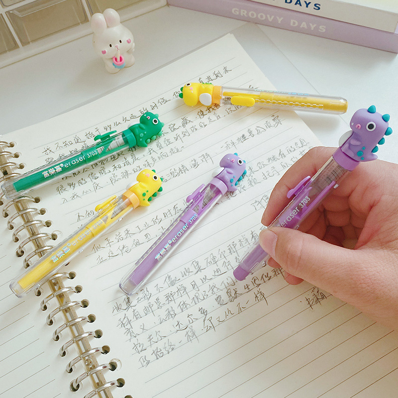 Cartoon DIY eraser, cute Japanese dinosaur eraser, student writing and modification eraser, office stationery wholesale pic 5