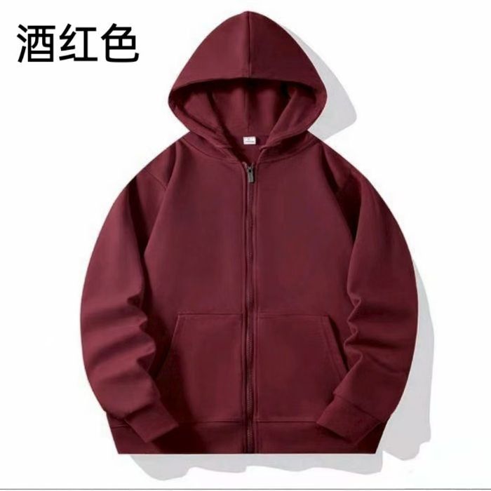 儿童纯棉圆领卫衣定制图案logo春秋款纯色320克光板卫衣跨境外贸详情48