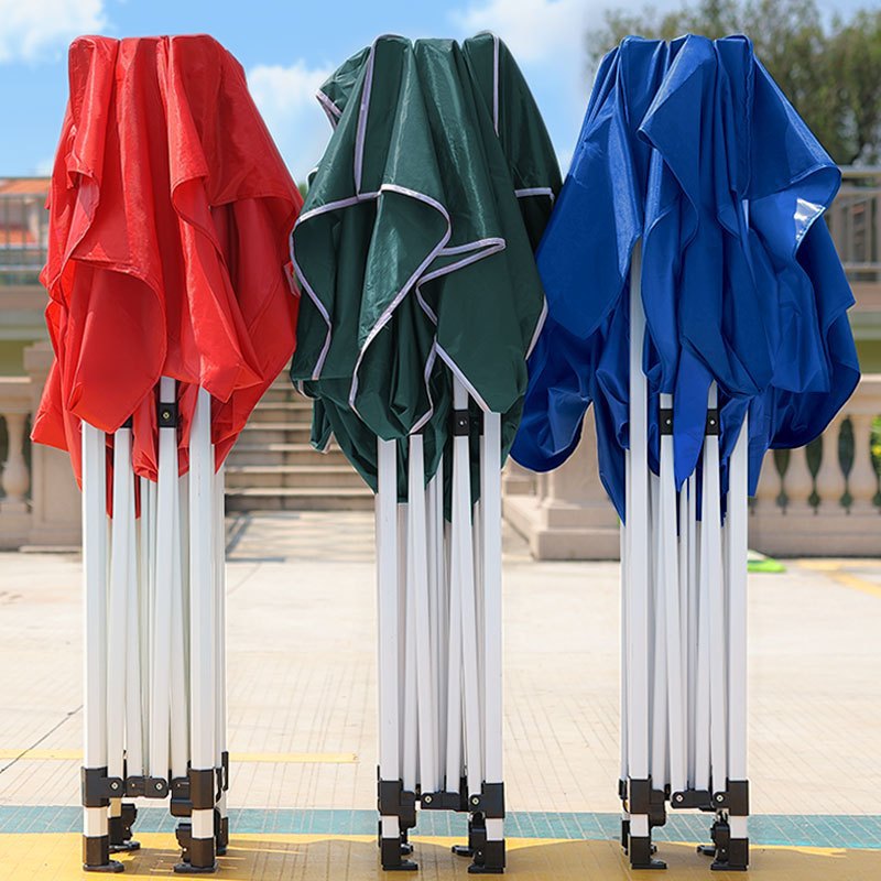 Street stall umbrellas, ground push umbrellas, four-corner tents, folding street stall sunshades, all-weather umbrellas, large night market street stall umbrellas pic 1