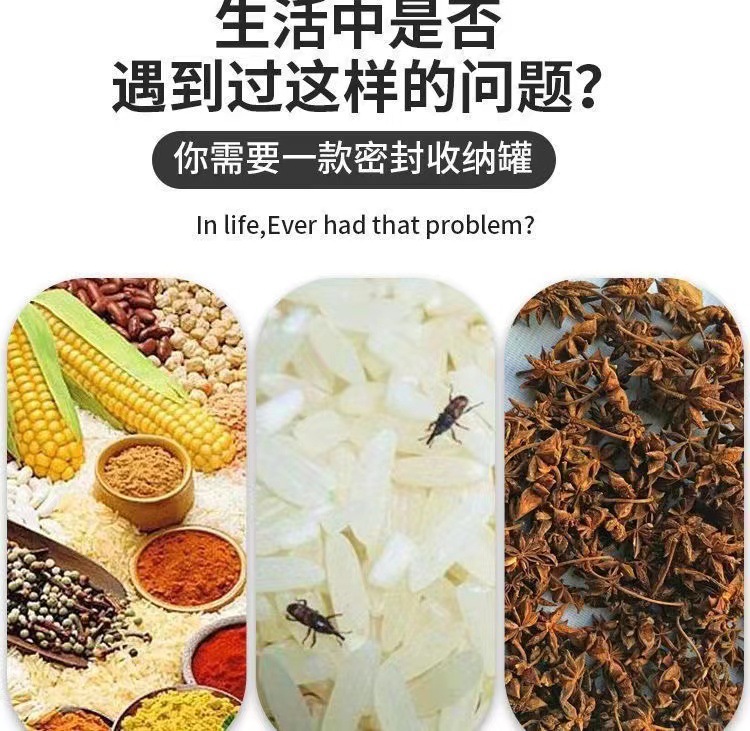 大号食品收纳盒储物罐塑料罐子厨房收纳罐储存罐五谷杂粮密封罐详情4