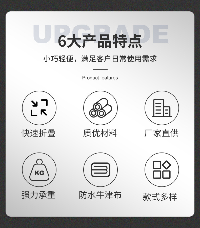 厂家直供家用便捷式铝合金爬楼折叠购物车老人买菜车拉杆车小拉车详情2