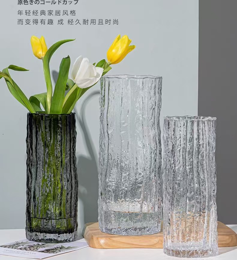 网红冰川纹花瓶ins风极冻花瓶家用客厅餐厅摆件插花干花瓶批发详情5