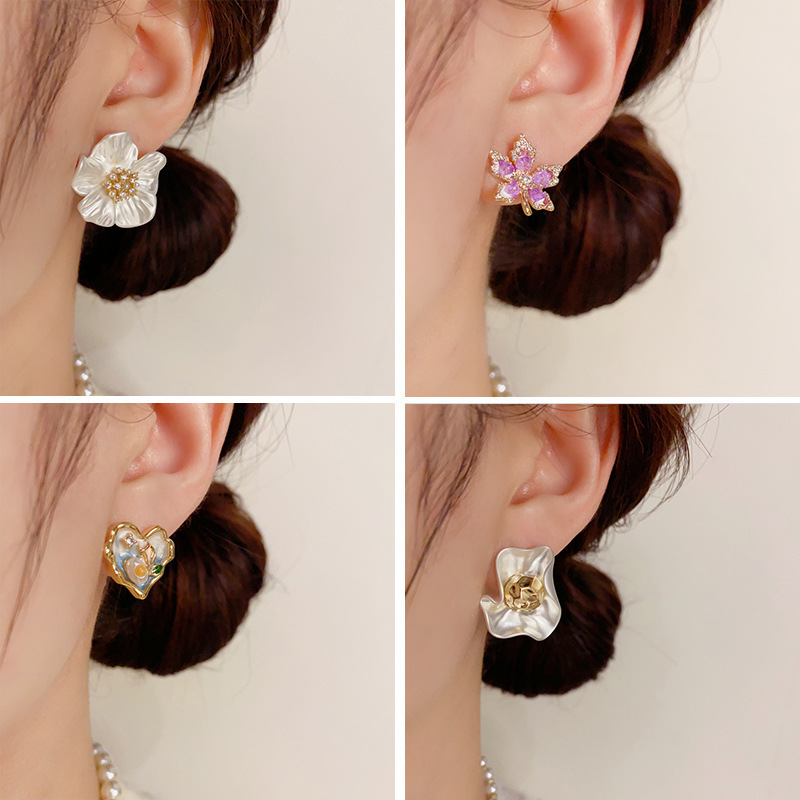 简约经典耳钉推荐100款百搭时尚925银针耳环锆石珍珠几何耳饰批发详情2