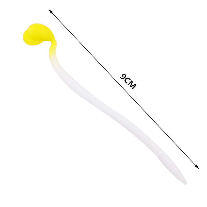 The new cross-border elastic stress-relieving toy tpr bean sprout stretching simulation yellow bean sprout diy stress-relieving pull little bean sprout pic 8