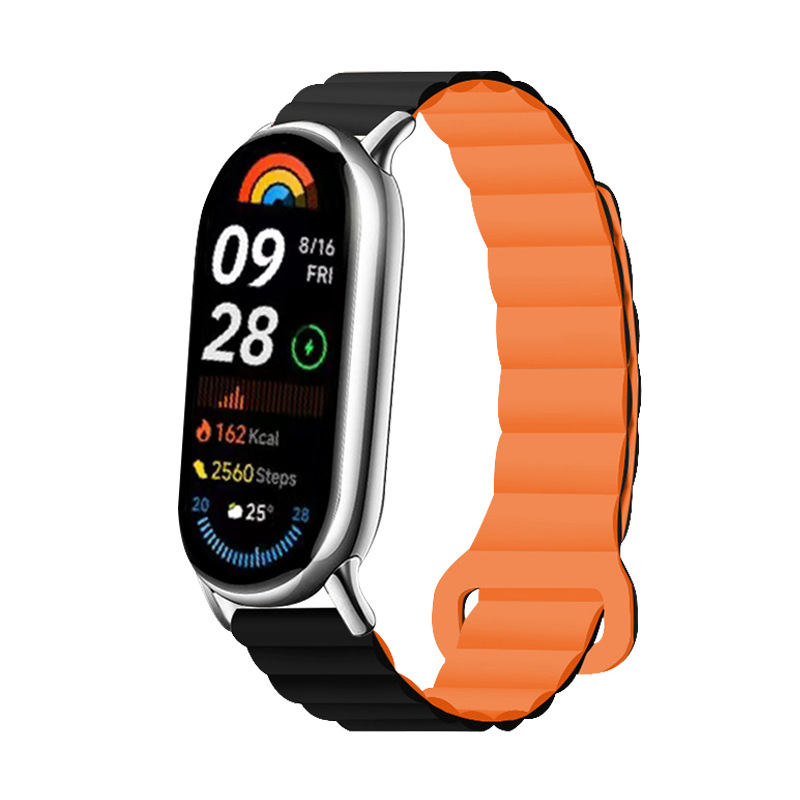 适用小米手环10表带nfc双色硅胶回环磁吸运动智能手环9腕带现货详情5
