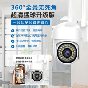 E27 Bulb monitor Wireless Network 2.4G wifi indoor and outdoor panoramic intelligent high-definition lamp head camera head pic 19