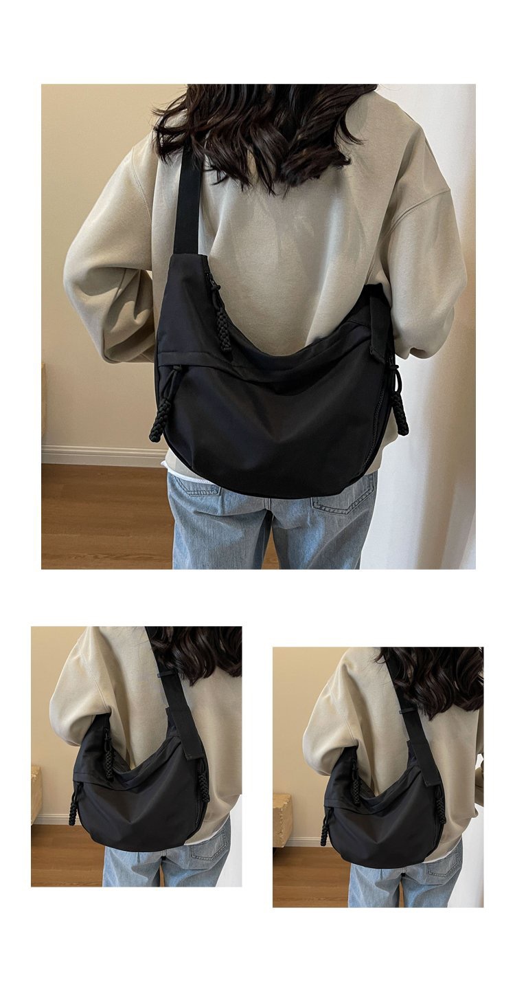 今年流行牛津布包包斜挎包女2024新款休闲单肩学生上课通勤饺子包详情4