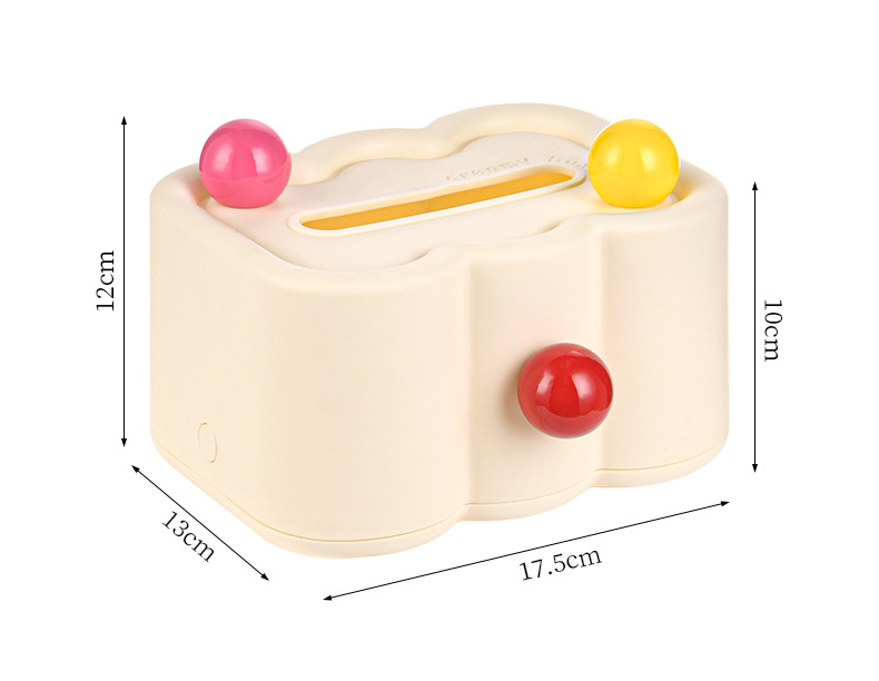 奶油风壁挂纸巾盒家用高颜值ins抽纸盒客厅卫生间法式云朵收纳盒详情2