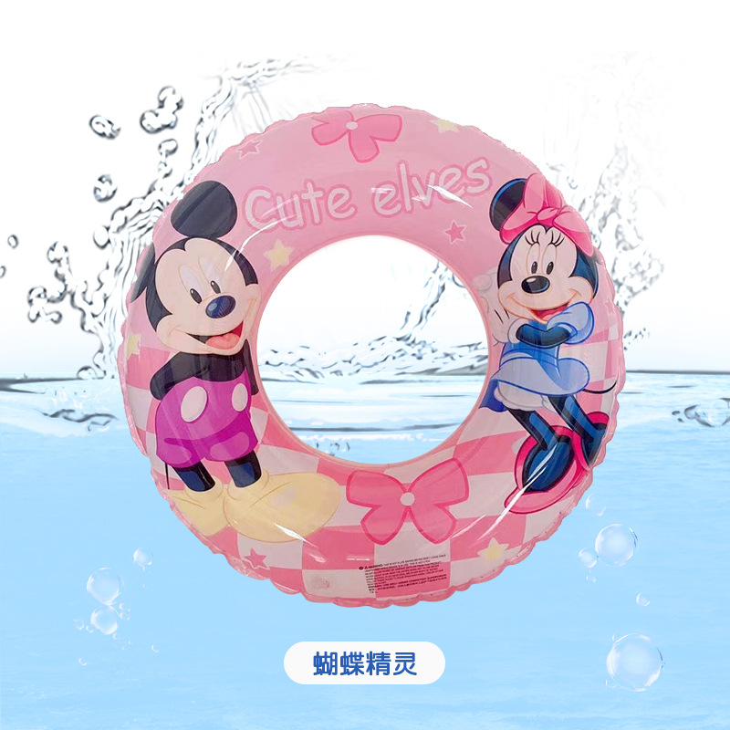 Thickened swimming ring, inflatable life buoy for children, cartoon baby swimming ring, printed little mermaid swimming ring pic 10