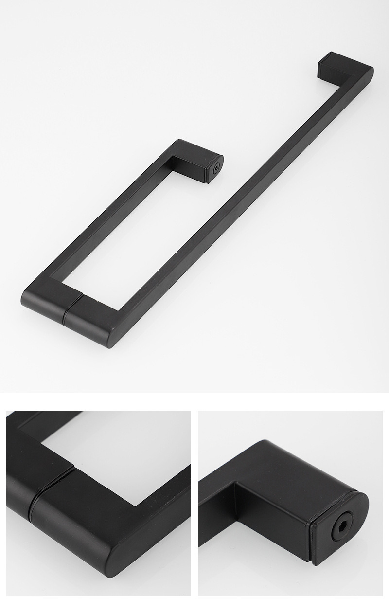 厂家304淋浴房拉手 酒店浴室玻璃门把手 大门推拉门不锈钢拉手详情44