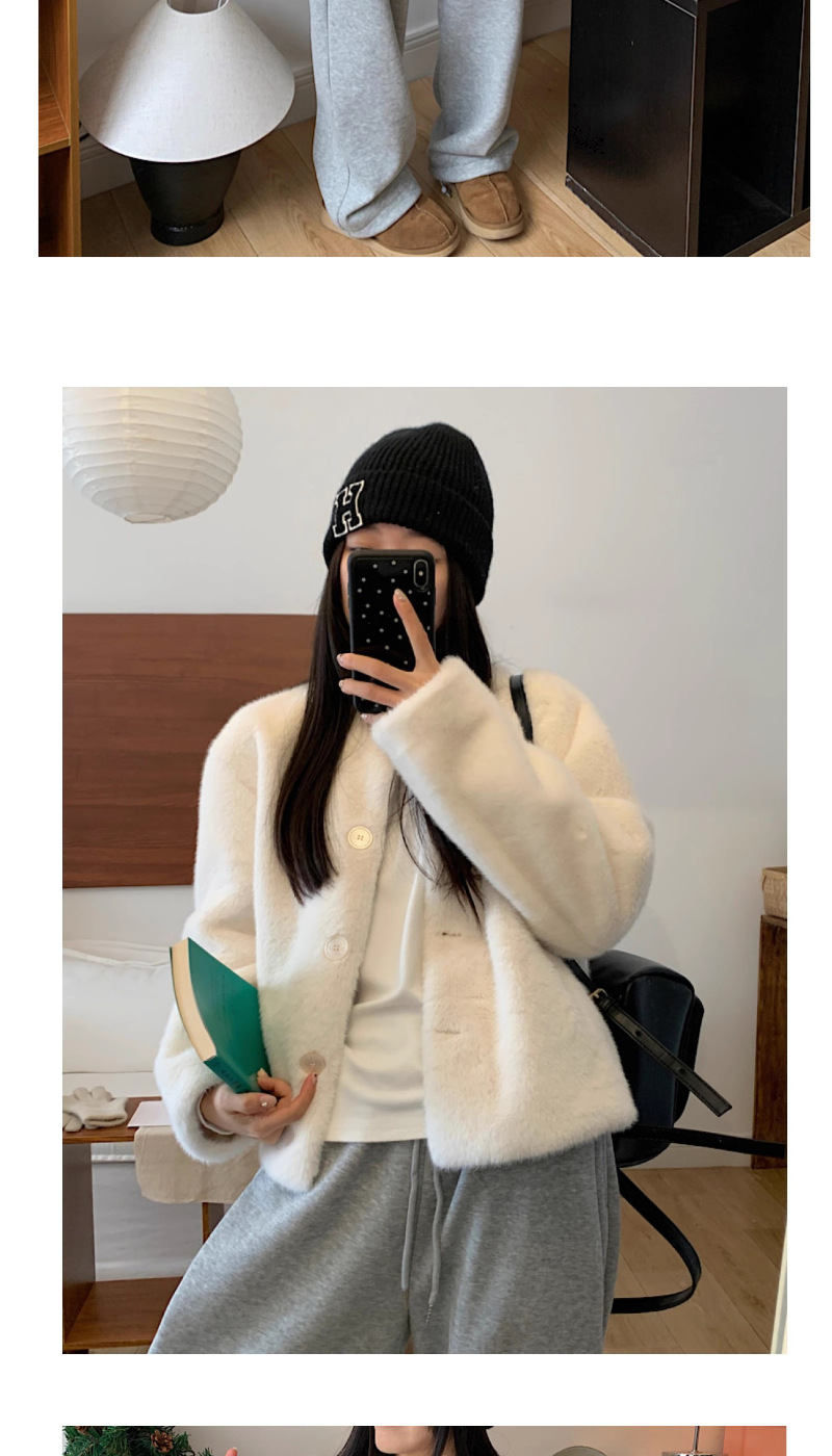 秋冬短款貂仿皮草外套女2025小个子丹麦气质新款名媛海宁貂皮大衣详情1