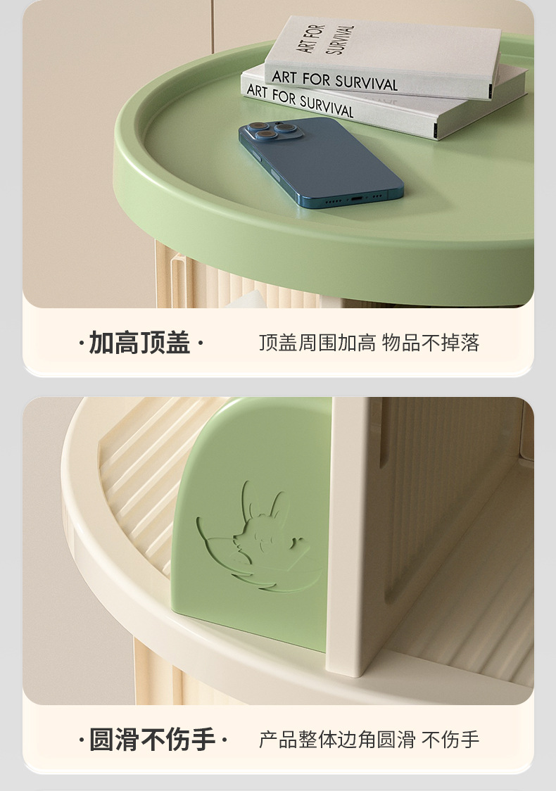 旋转书架360度书柜家用落地置物架学生儿童绘本阅读区收纳可移动详情14