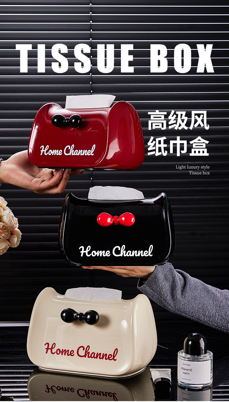 Personalized tissue storage box, home creative napkin box with spring, living room coffee table, bedside dopamine tissue box pic 3