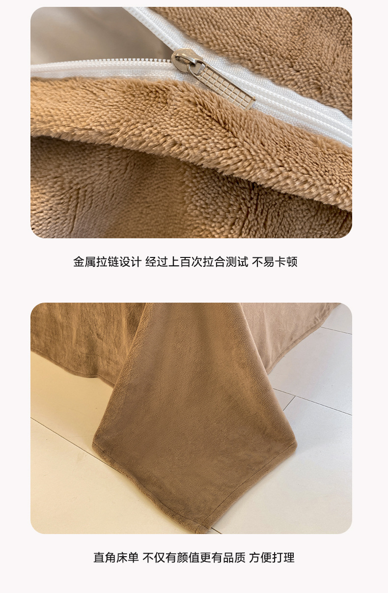 Autumn and winter A-class ins cartoon-style Kokk reprinted milk fleece three-piece, four-piece and single quilt cover bedding pic 19