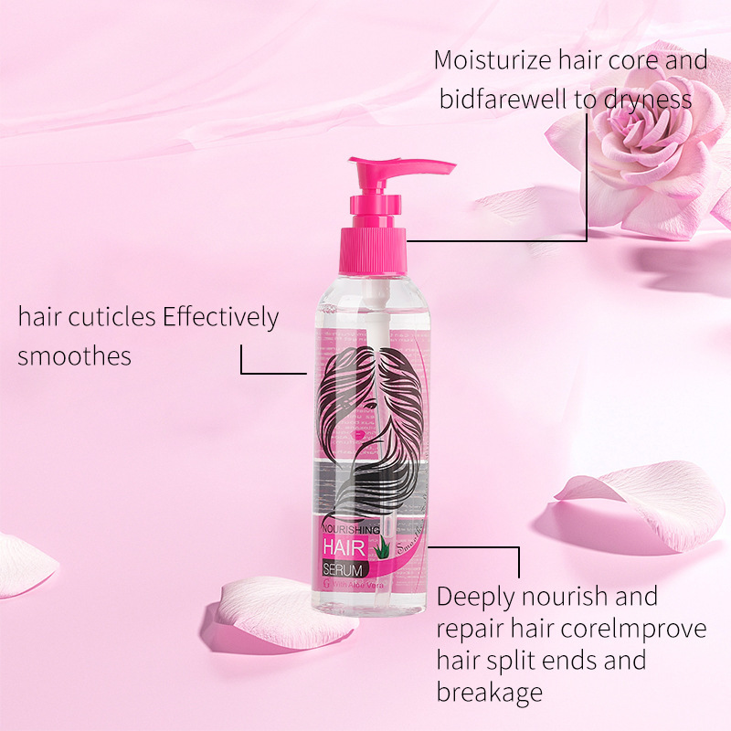 Cross-border Rose Hair Care Oil Essential Oil improves dry and frizzy hair, care for damaged perming and dyeing hair, 200ml pic 6