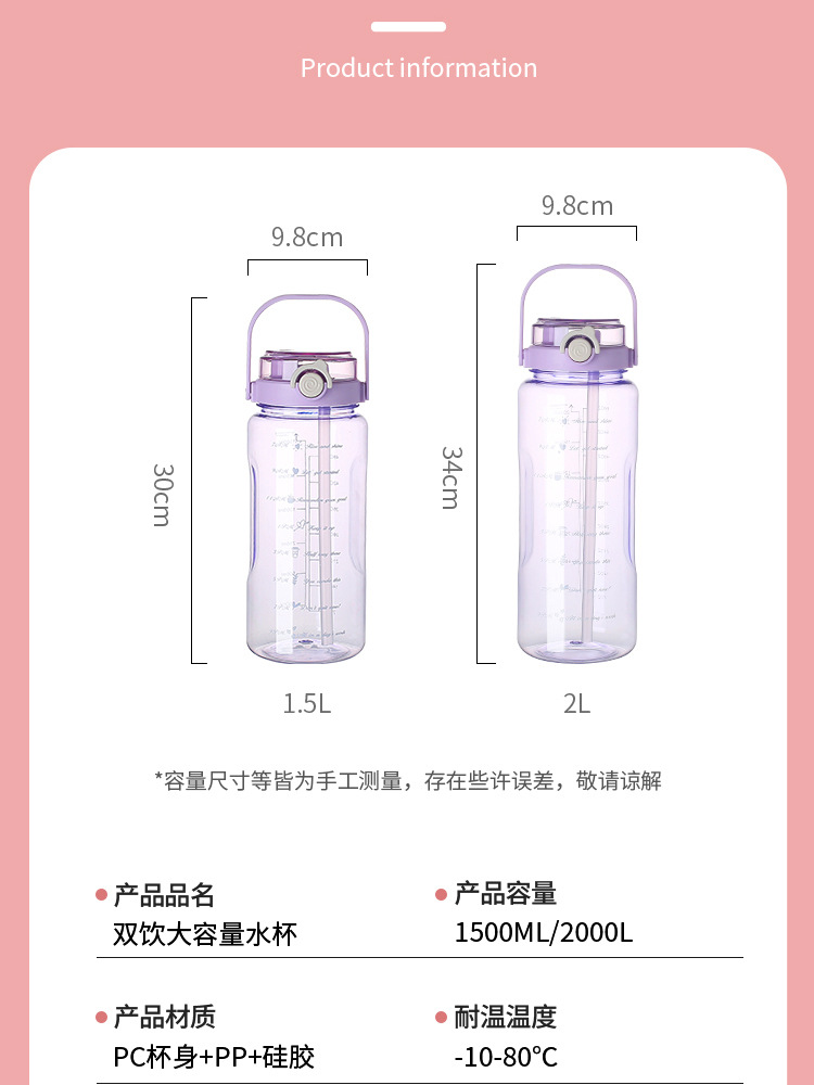 水杯大容量户外运动水壶高颜值太空杯夏季耐高温健身吸管杯子批发详情20