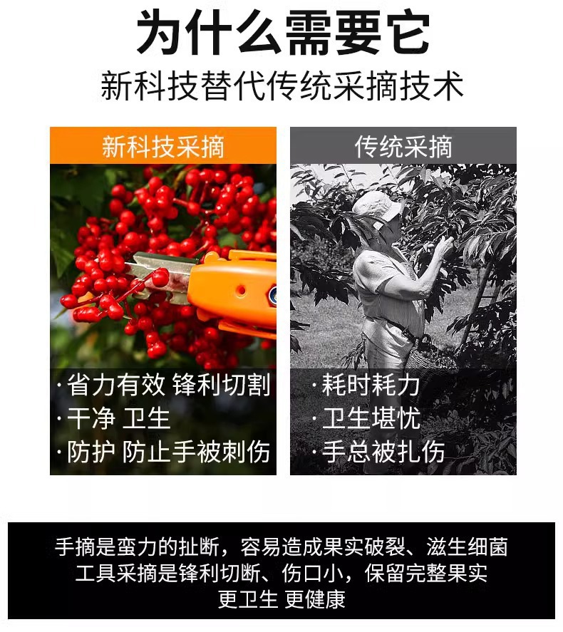 摘花椒神器手握多功能剪刀花椒葡萄芸豆采摘工具修枝剪花园艺剪详情7