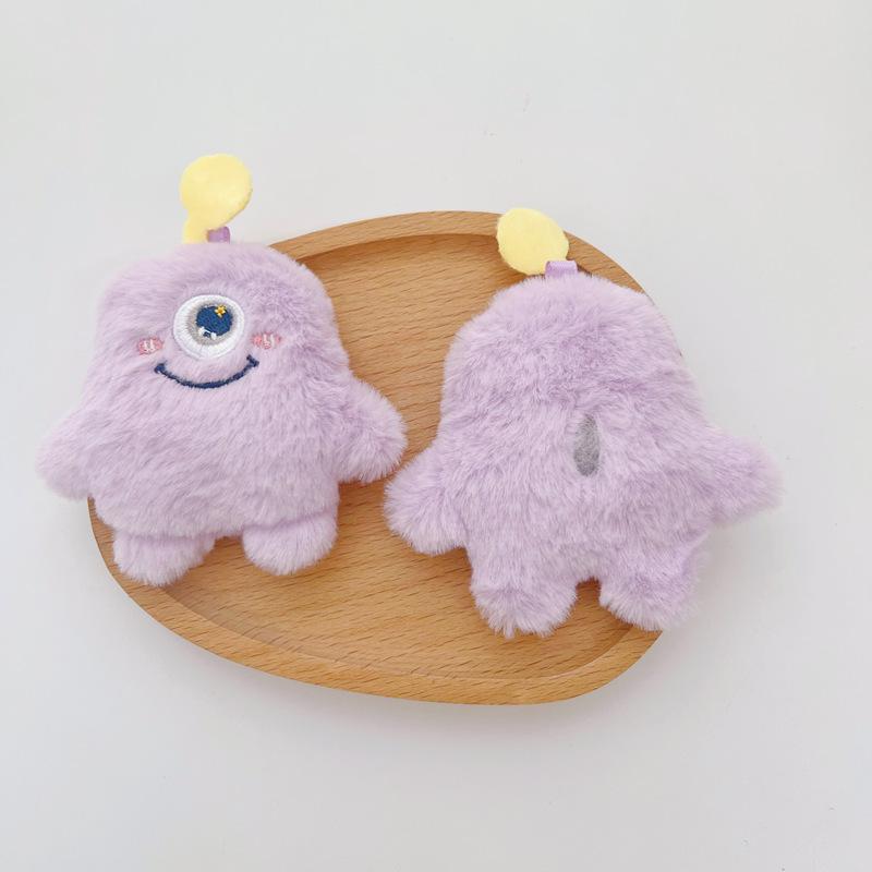 ins可爱卡通毛怪胸针毛绒小怪兽书包钥匙配饰玩偶diy围巾手工辅料详情14