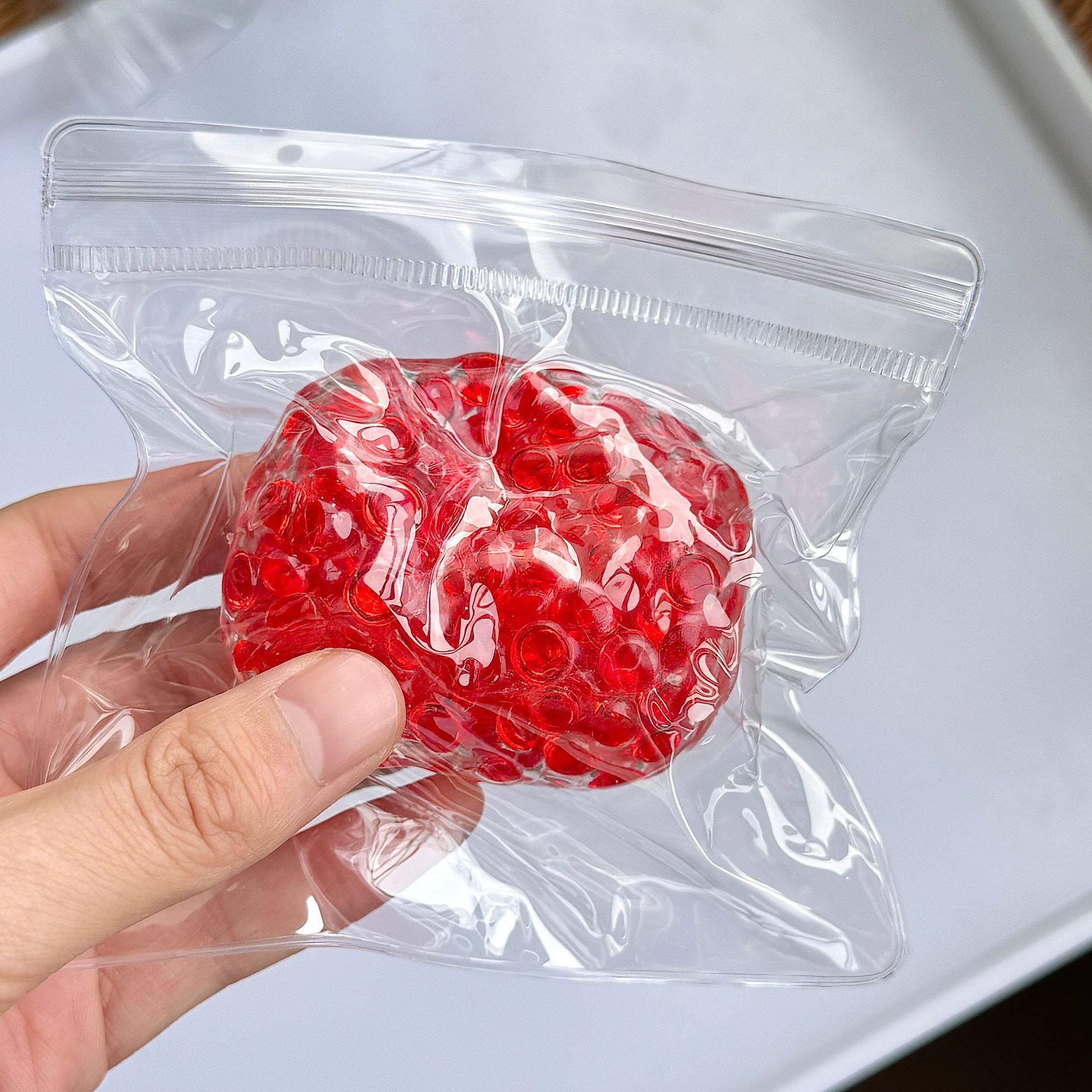 手作球透明冰川珠子爆爆珠解压发泄吵吵球创意玩具儿童无毒减压玩具详情9