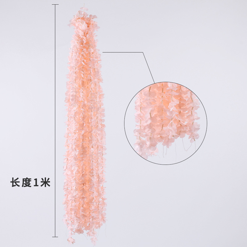 洋兰花串绣球花串绢花创意杨兰花串挂婚礼婚庆花艺道具装饰品详情5