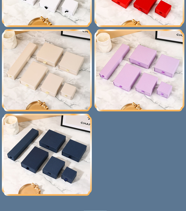 厂家现货首饰盒戒指盒项链饰品盒手链手串包装盒饰品包装盒批发详情12