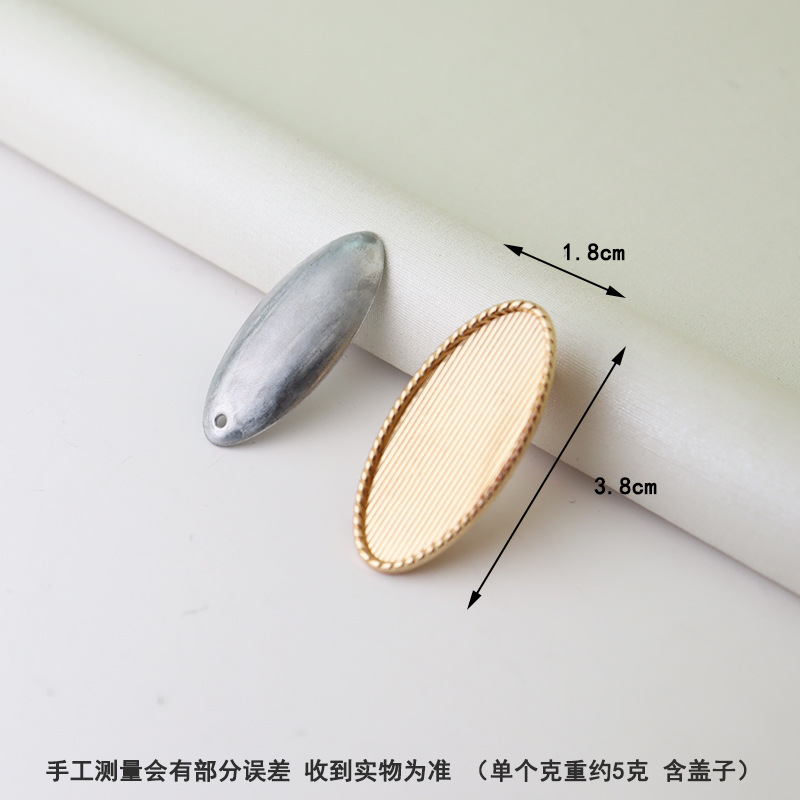 宋锦发夹底托 新中式发夹蓝染刺绣配件包布发夹diy底胚鸭嘴夹发卡详情9