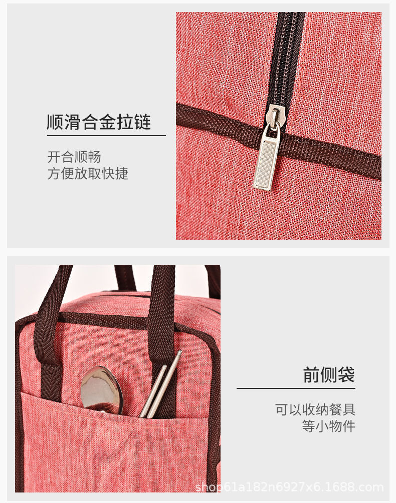 饭盒手提包保温袋铝箔加厚便当袋饭盒袋学生医院带饭包大号上班族详情27