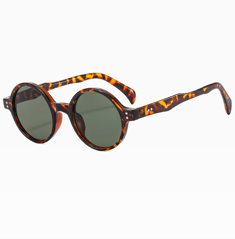 欧美新款圆形小框太阳镜男女网红明星同款时尚街拍墨镜眼镜架批发详情18