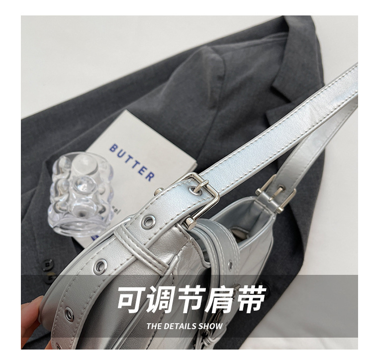 质感腋下女包新款时尚潮流单肩包简约休闲包手提包复古纯色斜挎包详情7