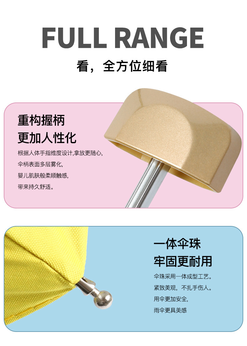 Portable and compact UV-resistant umbrella, suitable for both sunny and rainy days, student sunshade and sun protection pocket umbrella, mini, 50% off, super light pic 2