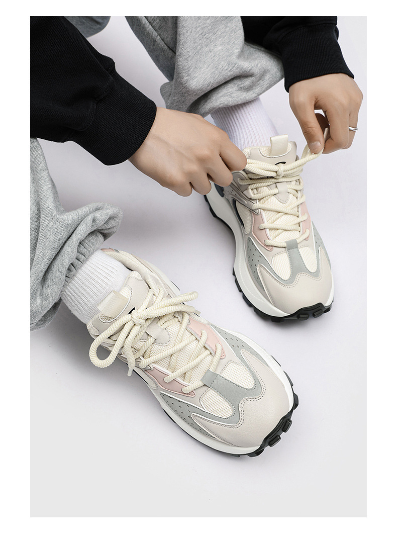 哈比熊男鞋春秋季潮牌透气厚底老爹鞋男款休闲跑步运动鞋青年潮鞋详情16