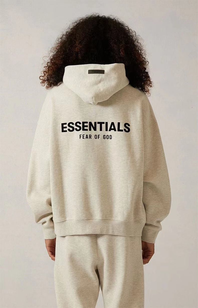 FOG ESSENTIALS第八季复线高街宽松情侣重榜卫衣背后植绒连帽卫衣详情29