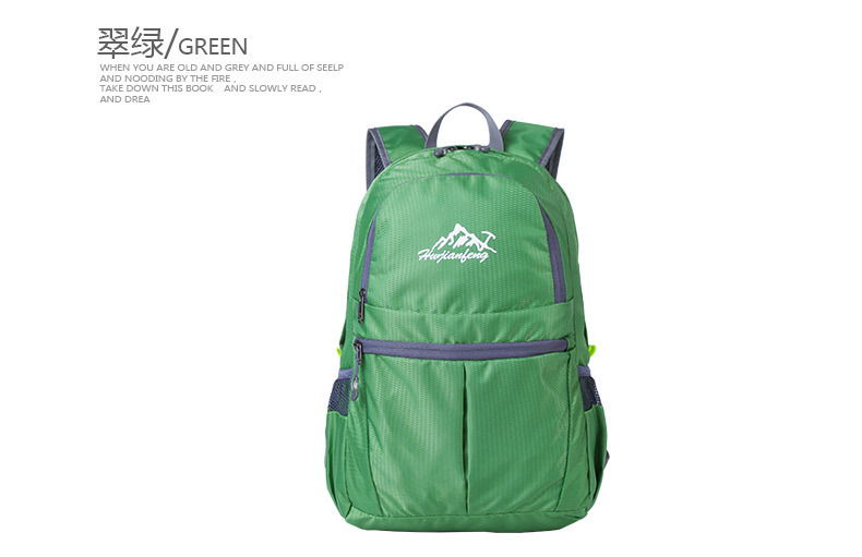 【PLUS Exclusive 】 Lightweight folding bag, wear-resistant and water-repellent Oxford fabric printed backpack, outdoor travel backpack pic 20