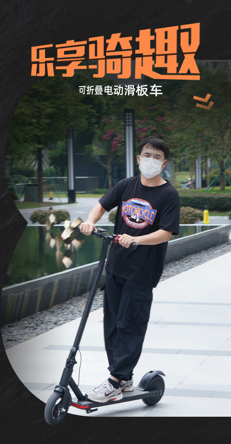 Electric scooters for adults, foldable scooters for transportation, folding electric bikes for office workers, mini outdoor electric bikes pic 2